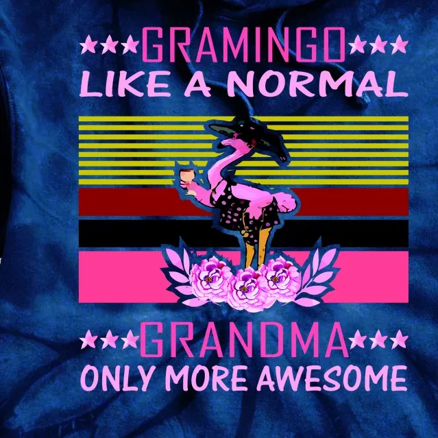 Gramingo Like a Normal Grandma But More Awesome Tie Dye Hoodie