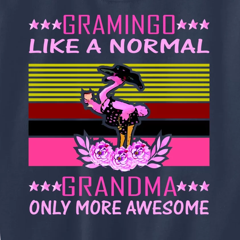 Gramingo Like a Normal Grandma But More Awesome Kids Sweatshirt