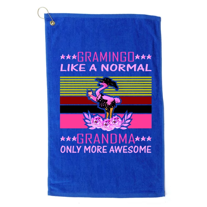 Gramingo Like a Normal Grandma But More Awesome Platinum Collection Golf Towel