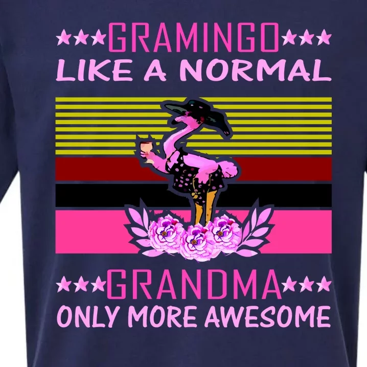 Gramingo Like a Normal Grandma But More Awesome Sueded Cloud Jersey T-Shirt