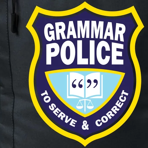 Grammar Police Badge Daily Commute Backpack