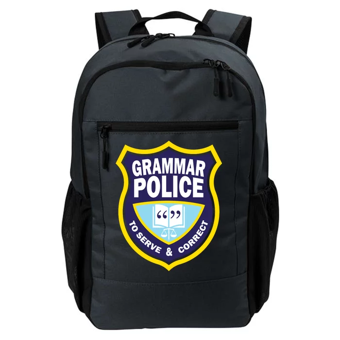 Grammar Police Badge Daily Commute Backpack