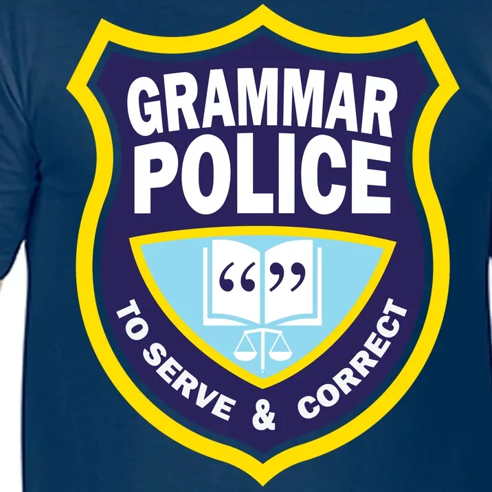 Grammar Police Badge Comfort Colors T-Shirt