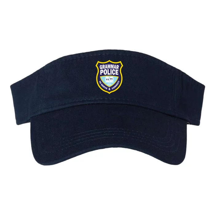 Grammar Police Badge Valucap Bio-Washed Visor