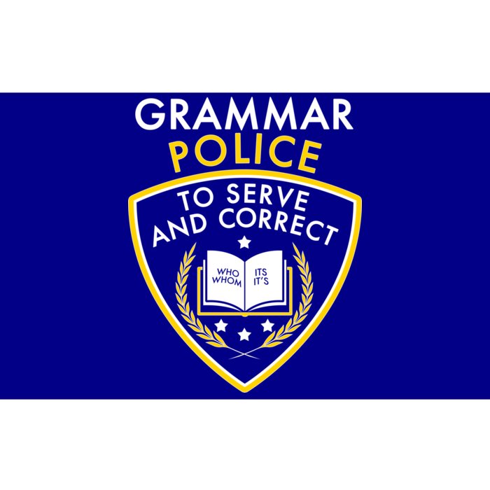 Grammar Police To Serve And Correct Funny Bumper Sticker