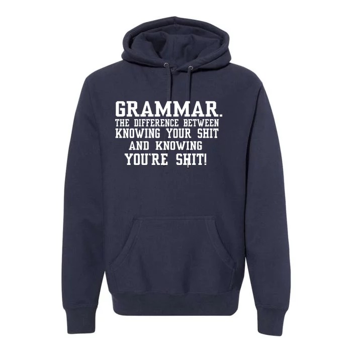 GRAMMAR The Differences Premium Hoodie