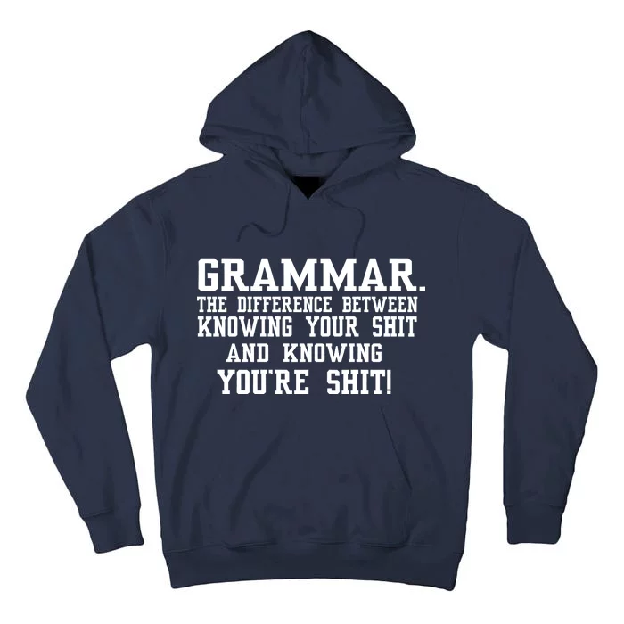 GRAMMAR The Differences Tall Hoodie