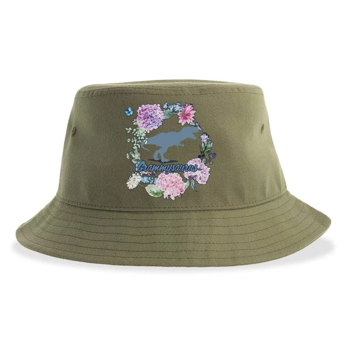 Grammysaurus Dinosaur Grammy Saurus Sustainable Bucket Hat