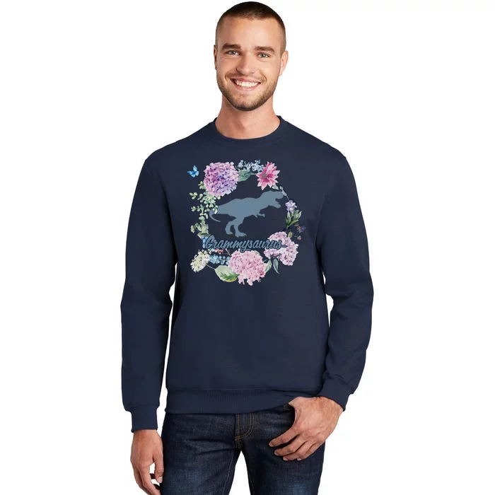 Grammysaurus Dinosaur Grammy Saurus Tall Sweatshirt