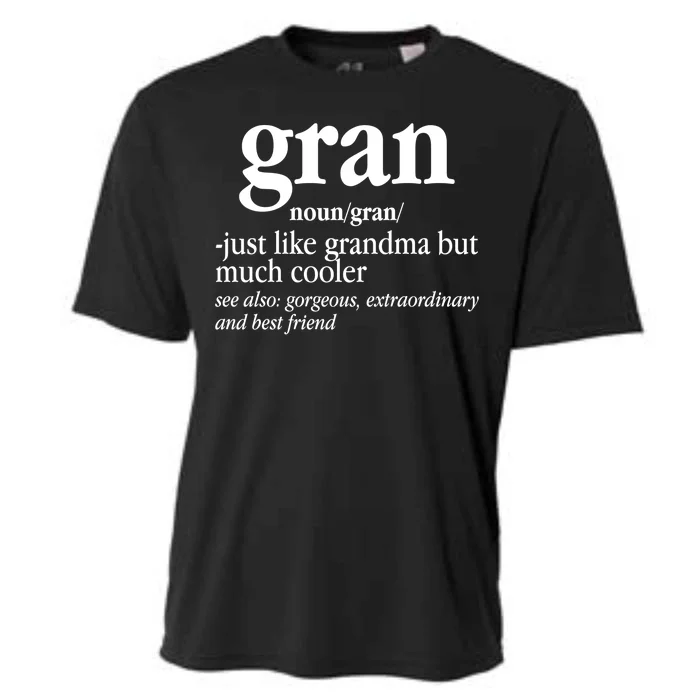 Gran Funny Definition Grandmother Cooling Performance Crew T-Shirt