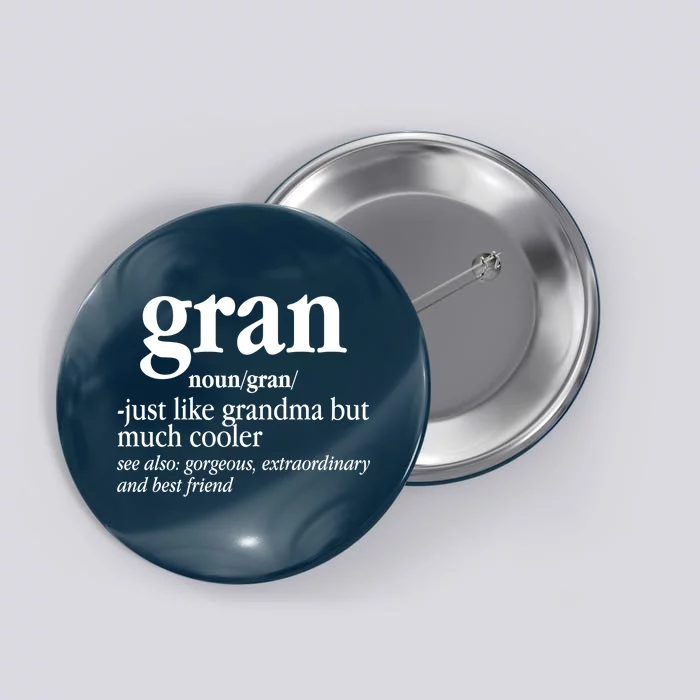 Gran Funny Definition Grandmother Button