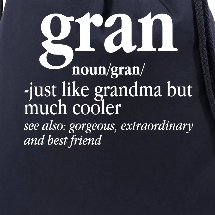 Gran Funny Definition Grandmother Drawstring Bag