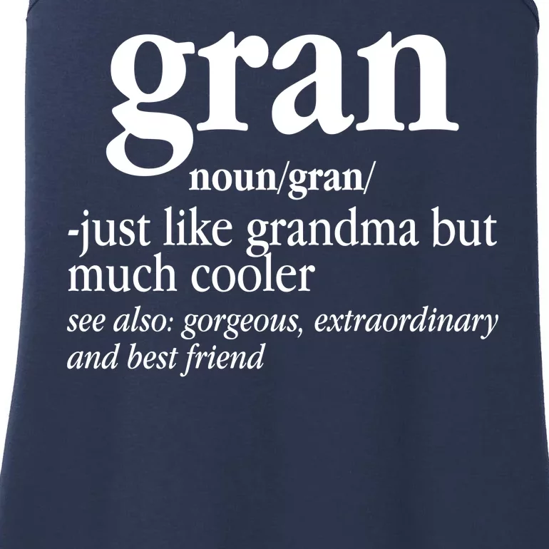 Gran Funny Definition Grandmother Ladies Essential Tank