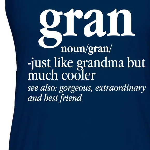 Gran Funny Definition Grandmother Ladies Essential Flowy Tank