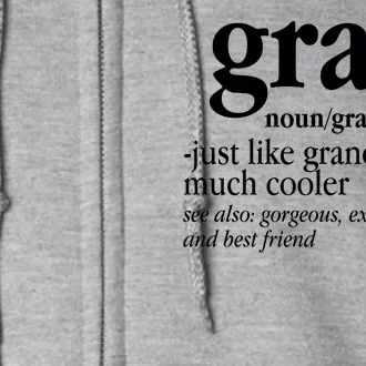 Gran Funny Definition Grandmother Full Zip Hoodie