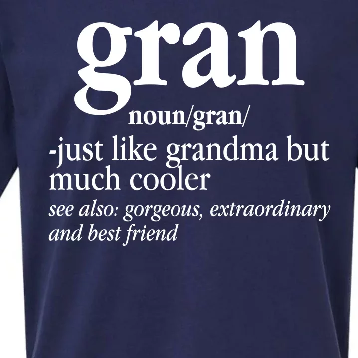 Gran Funny Definition Grandmother Sueded Cloud Jersey T-Shirt