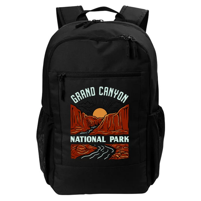 Grand Canyon National Park Illustration Daily Commute Backpack