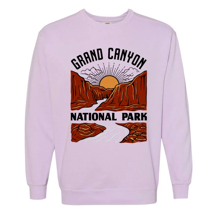 Grand Canyon National Park Illustration Garment-Dyed Sweatshirt