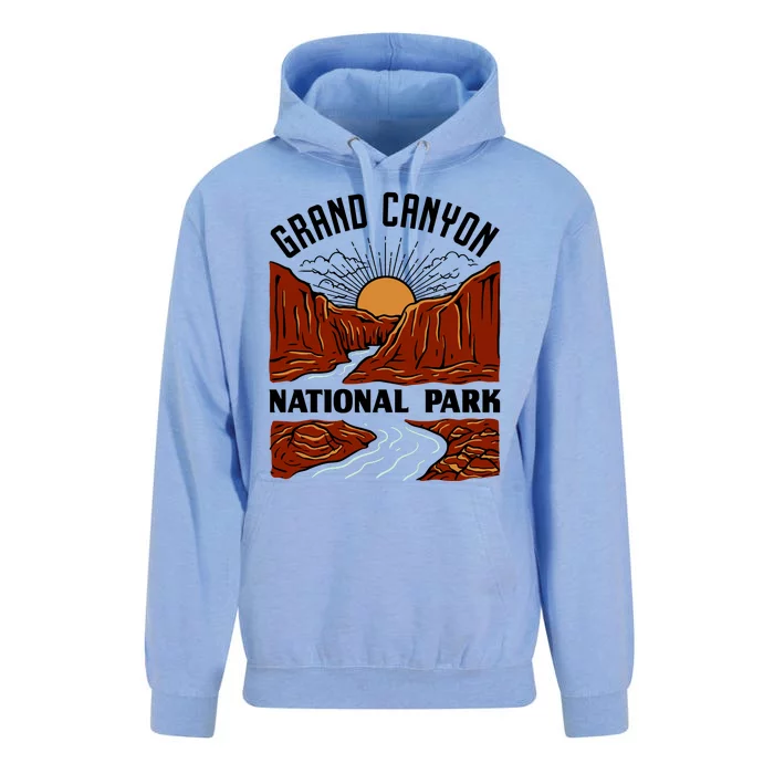 Grand Canyon National Park Illustration Unisex Surf Hoodie