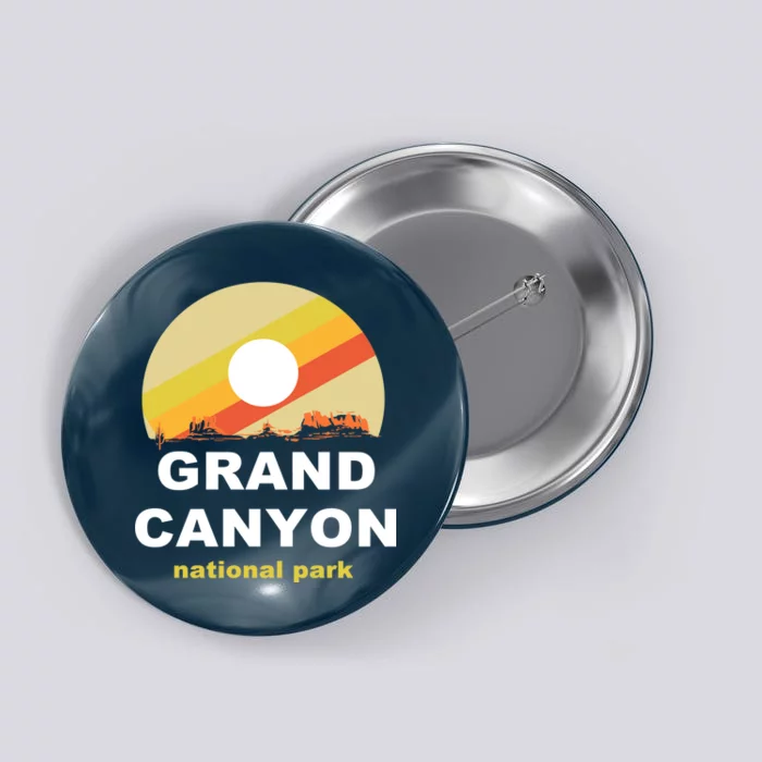 Grand Canyon National Park Retro Logo Button