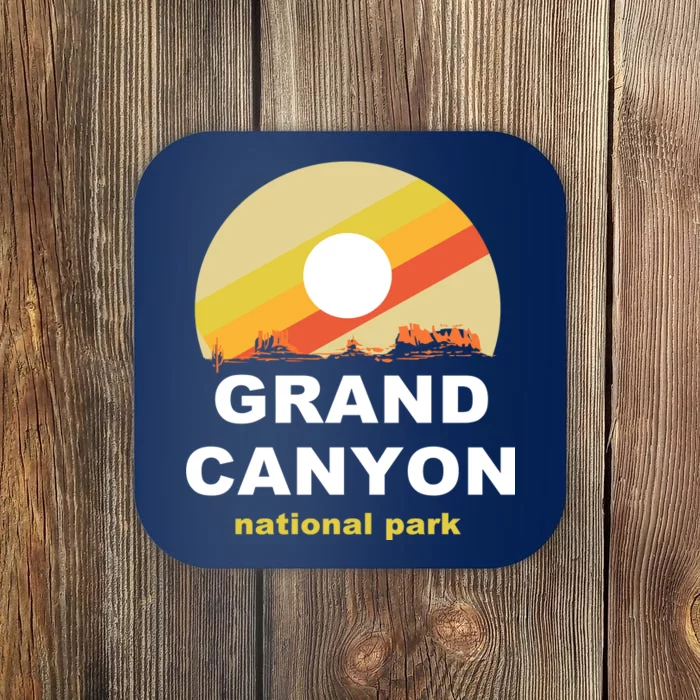 Grand Canyon National Park Retro Logo Coaster