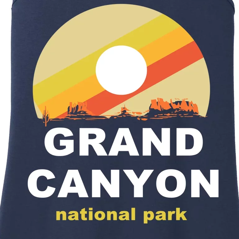 Grand Canyon National Park Retro Logo Ladies Essential Tank