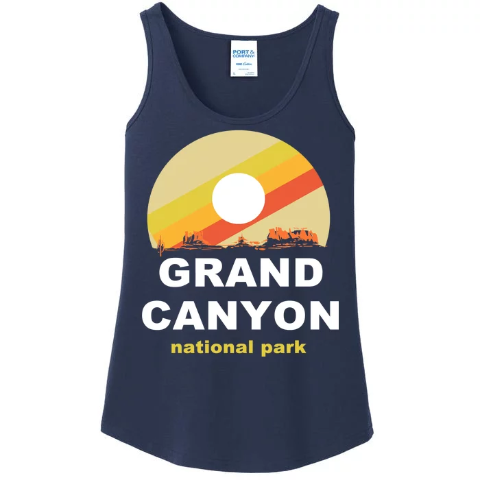 Grand Canyon National Park Retro Logo Ladies Essential Tank