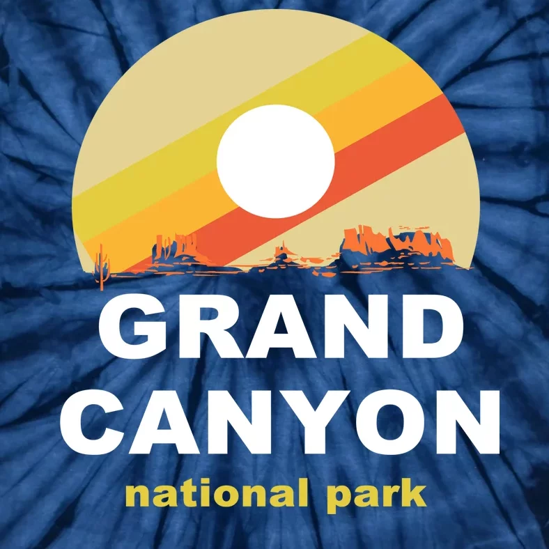 Grand Canyon National Park Retro Logo Tie-Dye T-Shirt