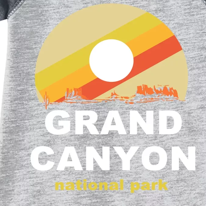 Grand Canyon National Park Retro Logo Infant Baby Jersey Bodysuit