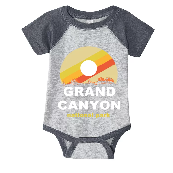 Grand Canyon National Park Retro Logo Infant Baby Jersey Bodysuit