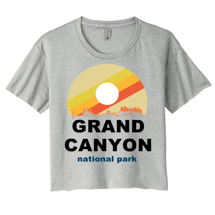 Grand Canyon National Park Retro Logo Women's Crop Top Tee