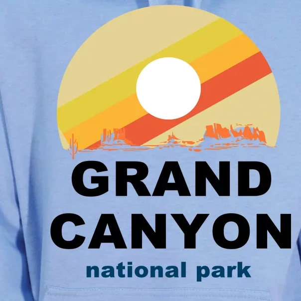 Grand Canyon National Park Retro Logo Unisex Surf Hoodie