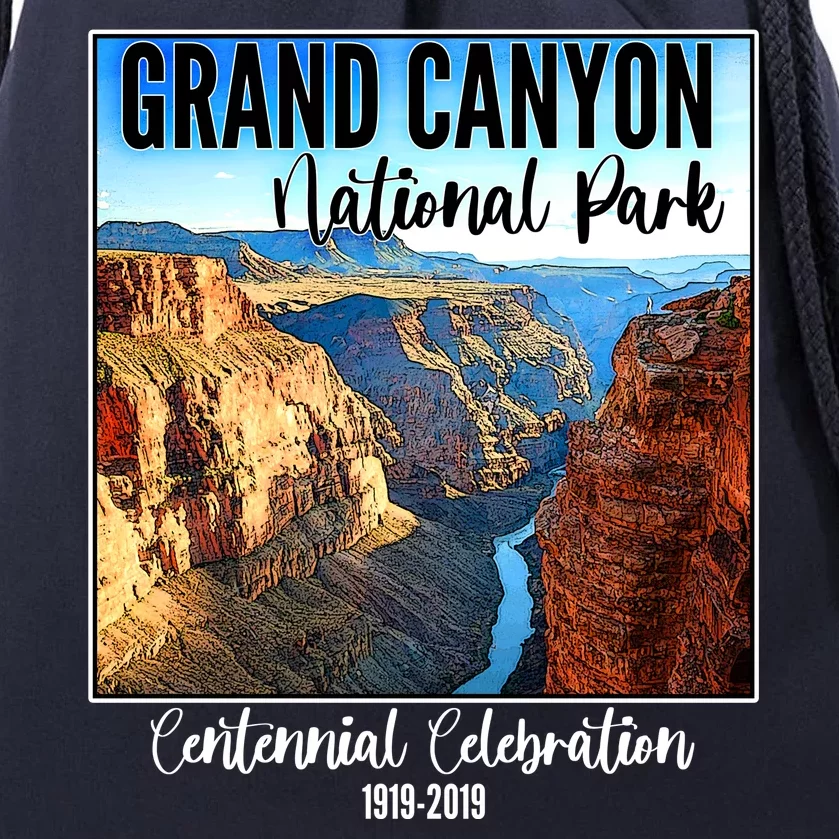 Grand Canyon National Parks Centennial Celebration Drawstring Bag