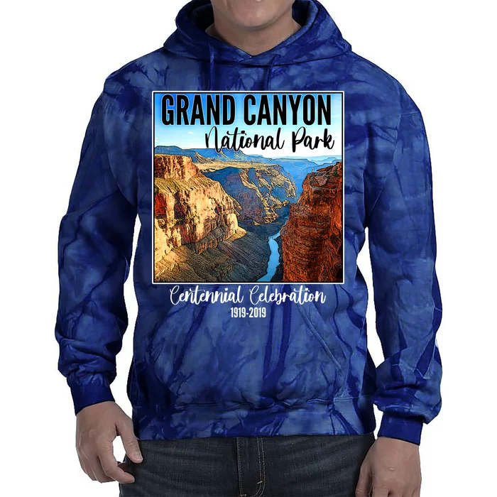 Grand Canyon National Parks Centennial Celebration Tie Dye Hoodie