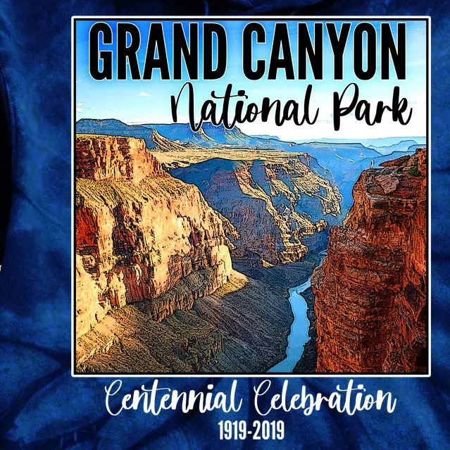 Grand Canyon National Parks Centennial Celebration Tie Dye Hoodie