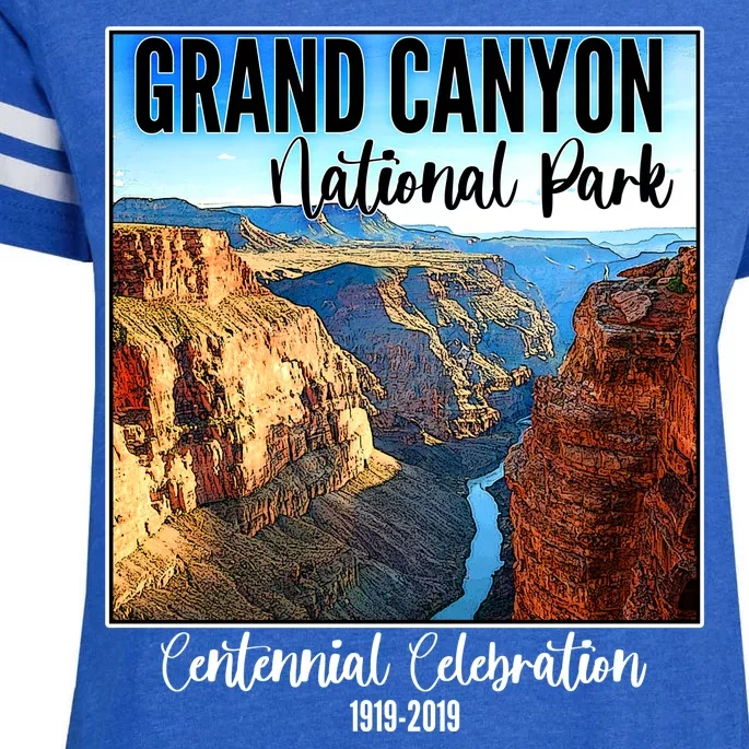 Grand Canyon National Parks Centennial Celebration Enza Ladies Jersey Football T-Shirt