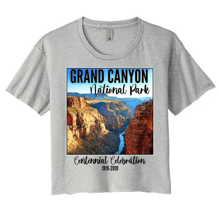 Grand Canyon National Parks Centennial Celebration Women's Crop Top Tee