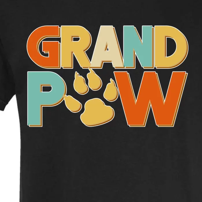 Grand Paw Funny Dog Grandpa Garment-Dyed Heavyweight T-Shirt