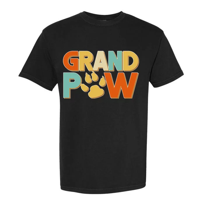 Grand Paw Funny Dog Grandpa Garment-Dyed Heavyweight T-Shirt