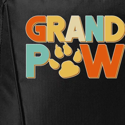 Grand Paw Funny Dog Grandpa City Backpack