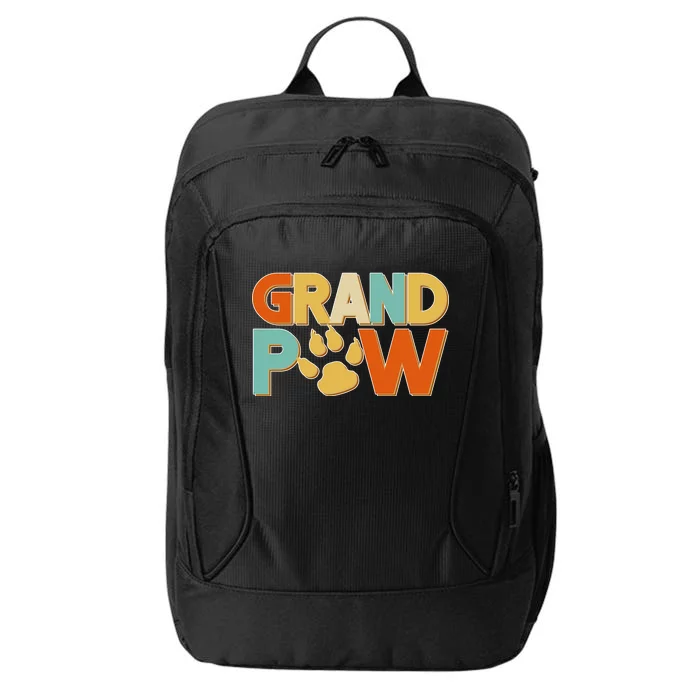 Grand Paw Funny Dog Grandpa City Backpack