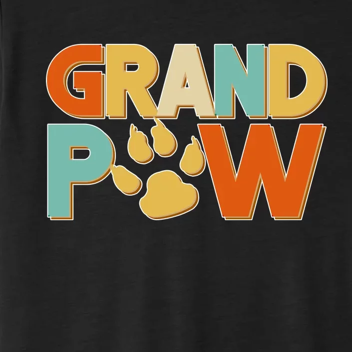 Grand Paw Funny Dog Grandpa ChromaSoft Performance T-Shirt