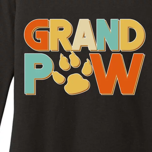 Grand Paw Funny Dog Grandpa Womens CVC Long Sleeve Shirt