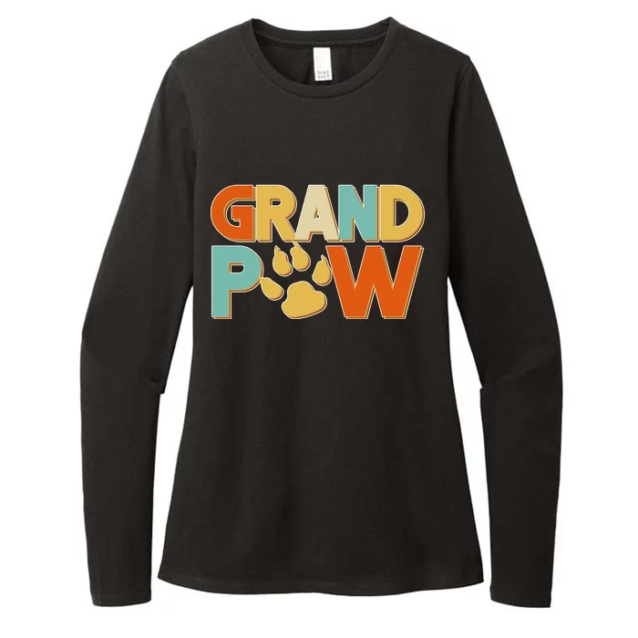 Grand Paw Funny Dog Grandpa Womens CVC Long Sleeve Shirt