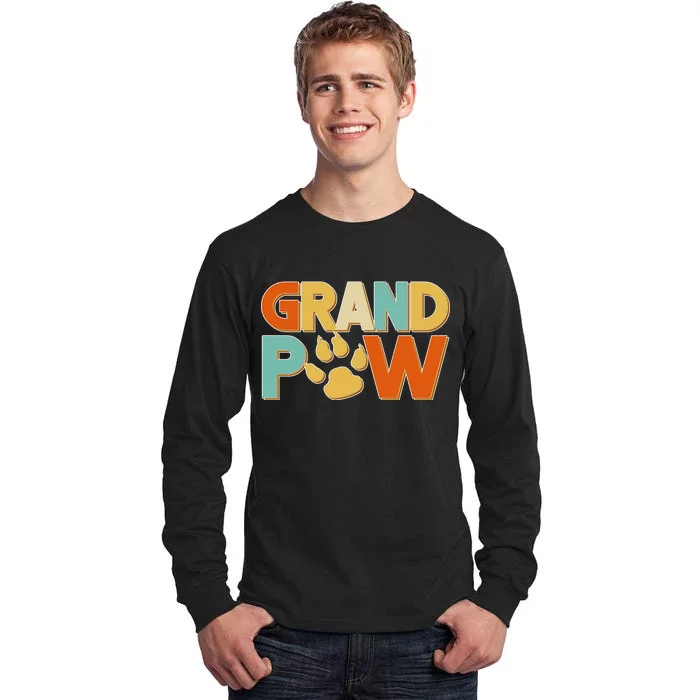 Grand Paw Funny Dog Grandpa Tall Long Sleeve T-Shirt