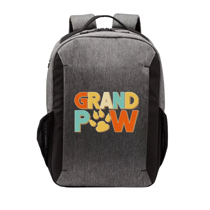 Grand Paw Funny Dog Grandpa Vector Backpack