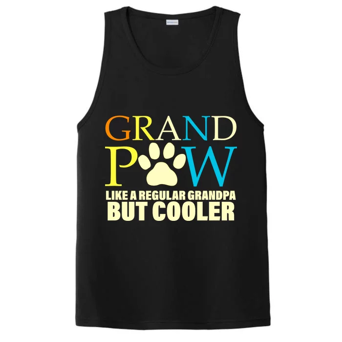 Grand Paw Like A Regular Grandpa But Cooler Performance Tank