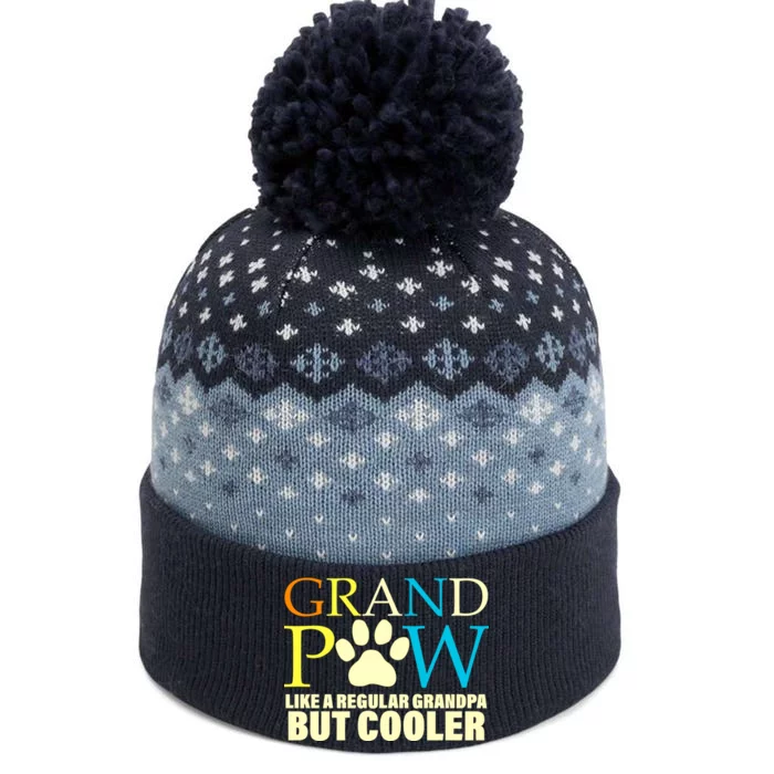 Grand Paw Like A Regular Grandpa But Cooler The Baniff Cuffed Pom Beanie