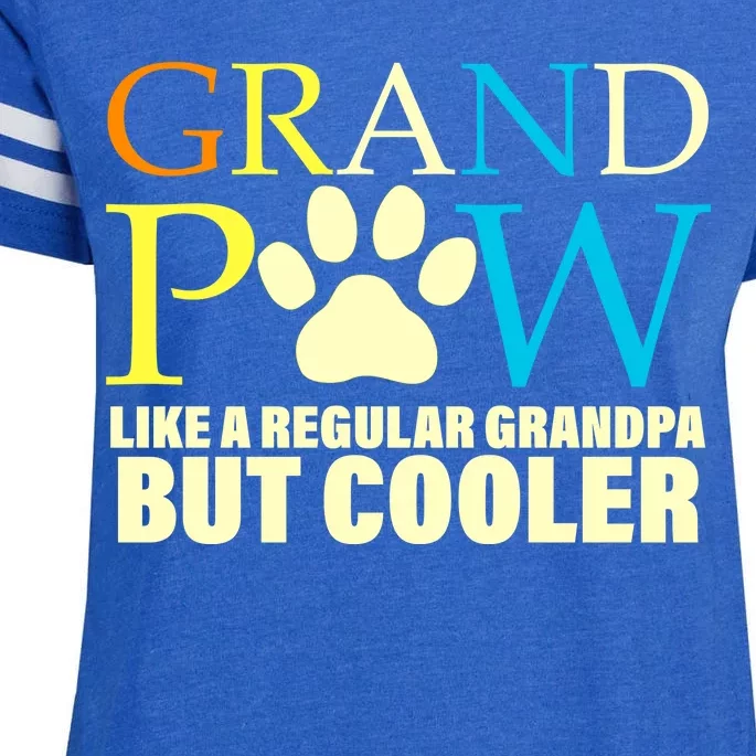 Grand Paw Like A Regular Grandpa But Cooler Enza Ladies Jersey Football T-Shirt