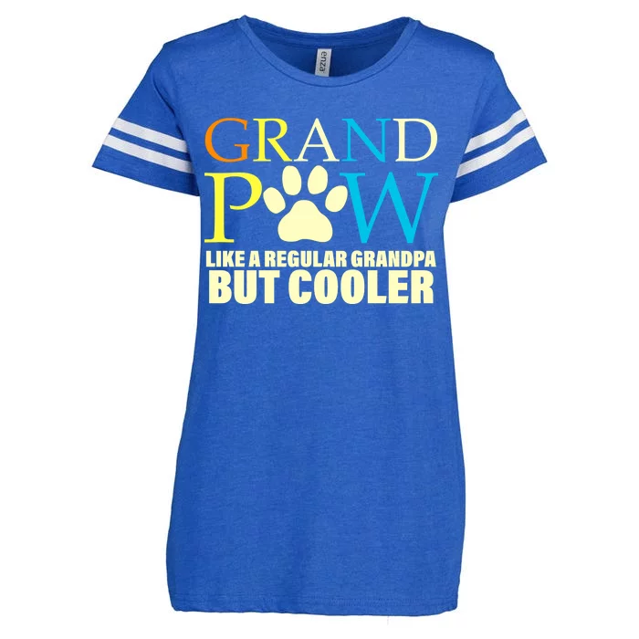 Grand Paw Like A Regular Grandpa But Cooler Enza Ladies Jersey Football T-Shirt